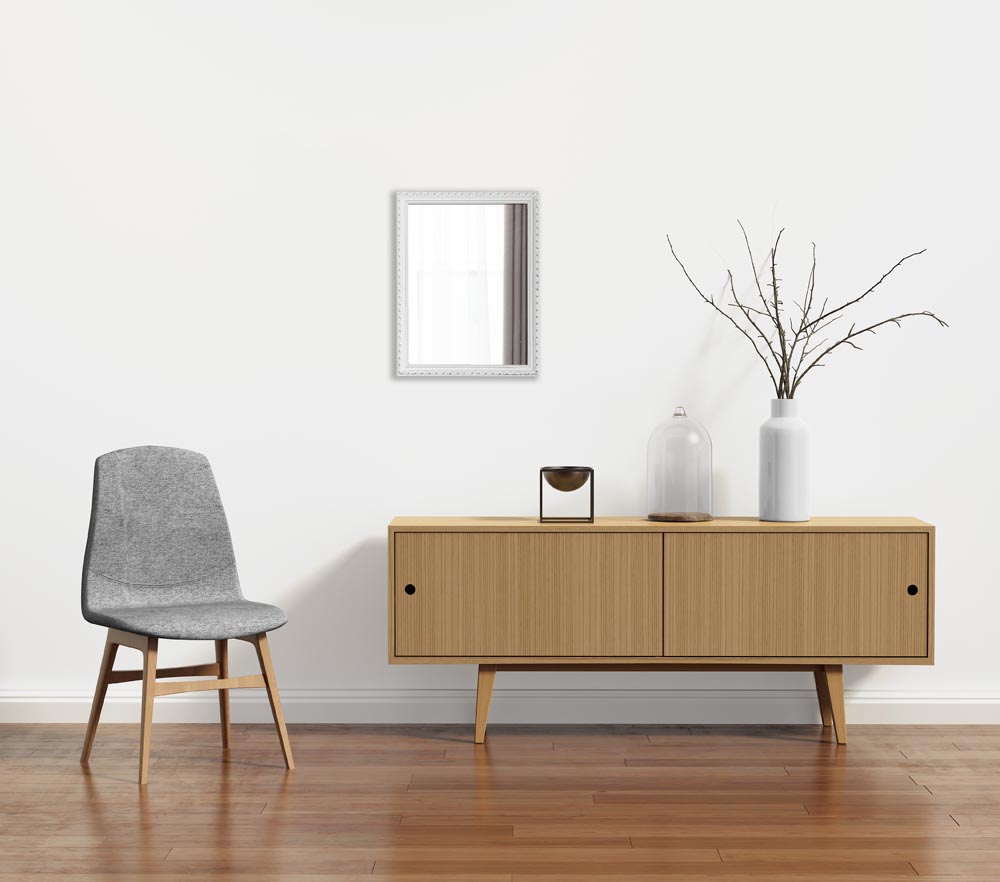 Scandinavian design interior with himmeli diamond lamp