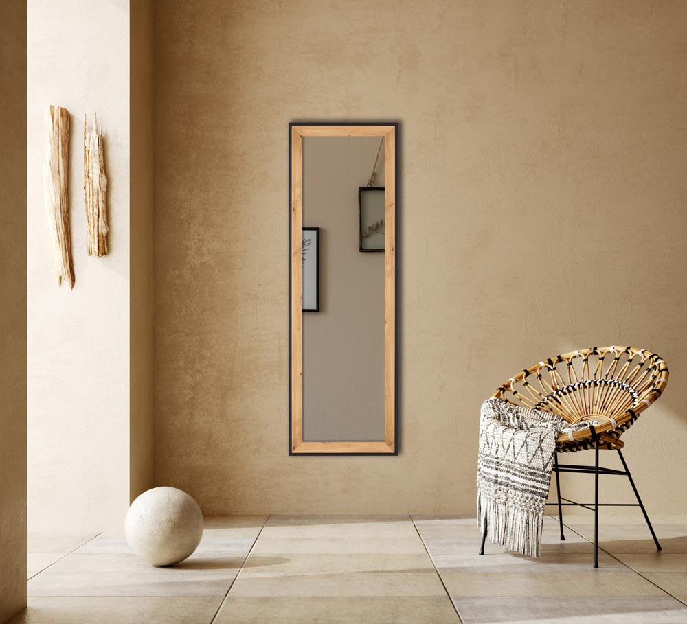 Contemporary nomadic home interior background in warm beige tone